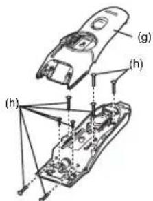 PANASONIC ER2171 - Verwijden van de ingebouwde oplaadbare batterij - 2