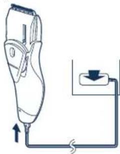 PANASONIC ER2061 - Laddning av trimmern - 1