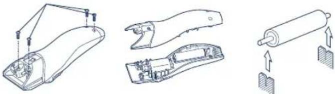 PANASONIC ER2061 - Retrait de la batterie rechargeable intégrée - 1
