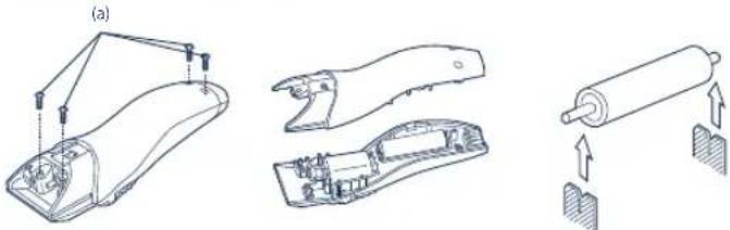 PANASONIC ER2061 - Verwijderen van de ingebouwde oplaadbare batterij - 1