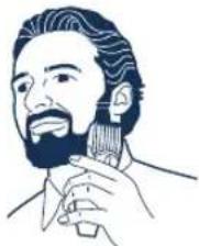 PANASONIC ER2061 - Verwendung des Bart-/Haarschneiders - 2