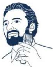 PANASONIC ER2061 - Använda trimmern - 2