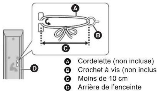 PANASONIC SCBTT350 - Pour éviter la chute de l'enceinte - 1