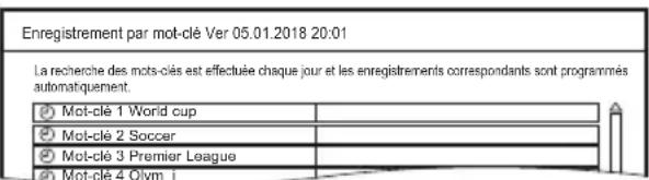 PANASONIC DMRUBS70 - Pour afficher Nombre de mots-clés - 1