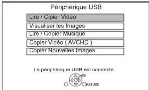 PANASONIC DMRUBS70 - Écran de menu - 1