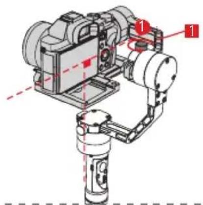 Zhiyun Crane Plus - Réglage de l'équilibre de l'axe de roulis - 1