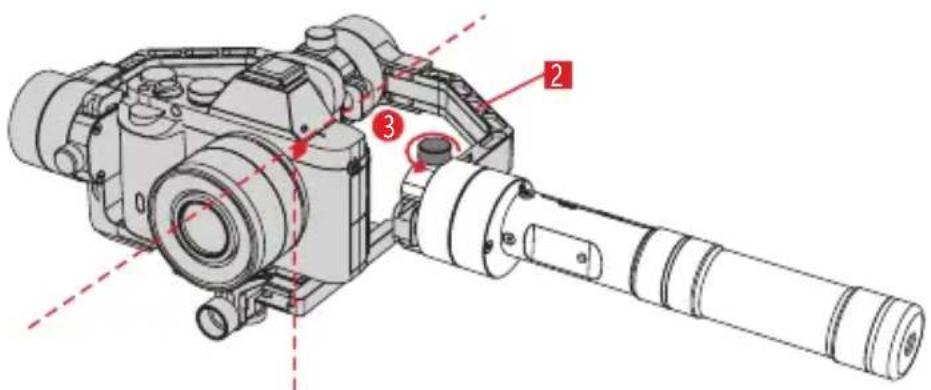 Zhiyun Crane Plus - Réglage de niveau sur l'axe de panoramicque - 1