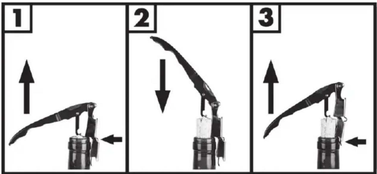 CRIVIT CKT 12 A2 - Korkenzieher/Flaschenöffner verwenden - 1