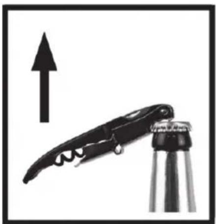 CRIVIT CKT 12 A3 - Korkenzieher/Flaschenöffner verwenden - 4