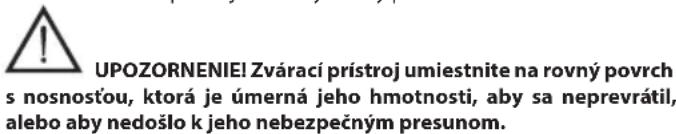 Telwin Maxima 200 - UMIESTNENIE ZVÁRACIEHO PRISTROJA - 1