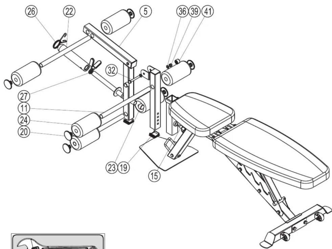 TUNTURI UB60 Utility Bench - D-3 - 1