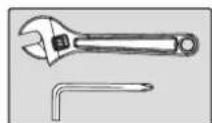 TUNTURI UB60 Utility Bench - Bouten en moeren aandraaien - 1