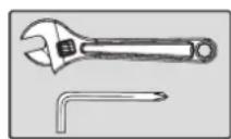 TUNTURI UB60 Utility Bench - Serrer les écrous et les boulons/vis - 1