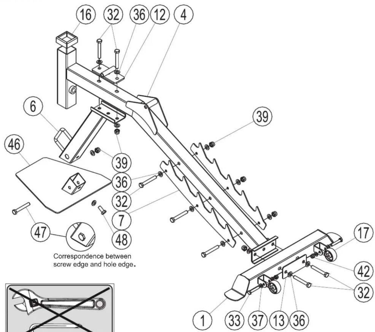 TUNTURI UB60 Utility Bench - D-1 - 1