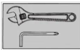 TUNTURI CT40 Core trainer - Serrer les écrous et les boulons/vis - 1