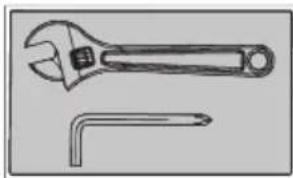 TUNTURI WB40 Compact Width Weight Bench - Åtdragning av skruvar och muttrar - 1