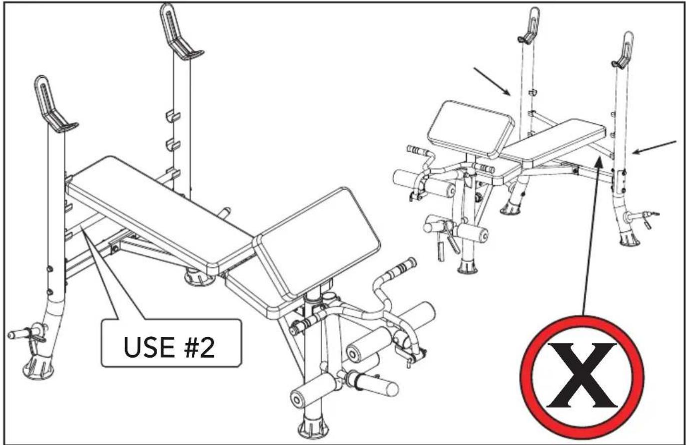 TUNTURI WB40 Compact Width Weight Bench - A #3 - 3