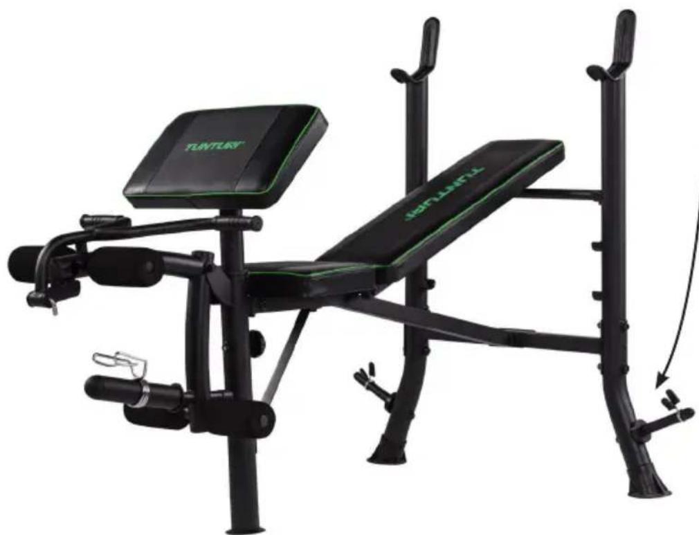 TUNTURI WB40 Compact Width Weight Bench - 2