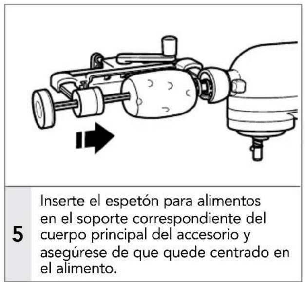 KITCHENAID KSMSCA - USO DEL ACCESORIO CORTADOR DE VERDURAS - 3