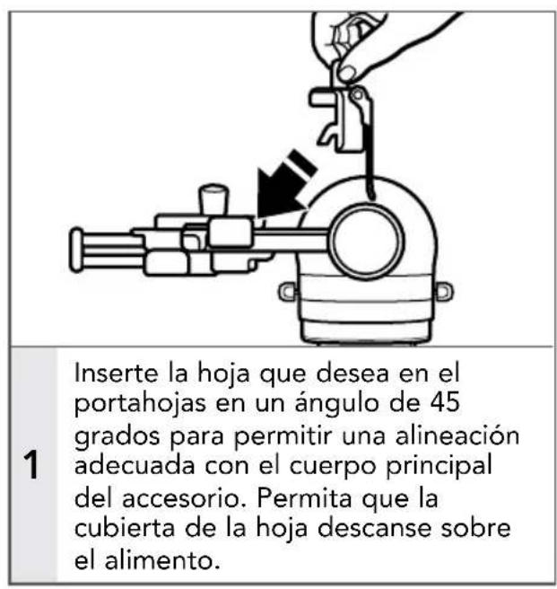 KITCHENAID KSMSCA - USO DEL ACCESORIO CORTADOR DE VERDURAS - 1