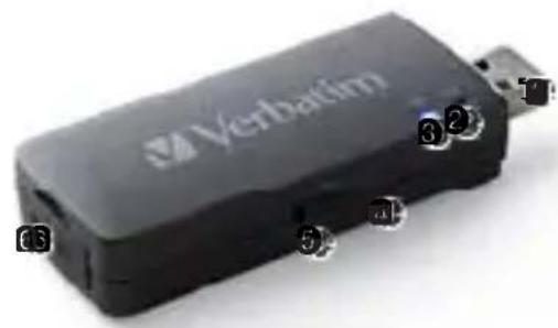 VERBATIM MediaShare Mini - ③ LED indikátor Wi-Fi - 1