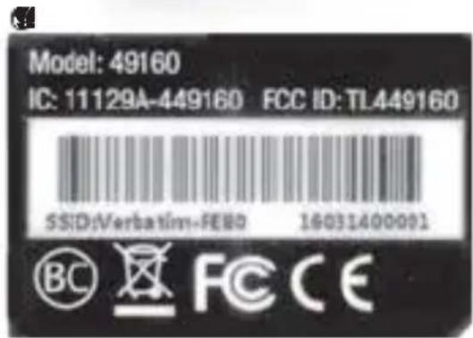 VERBATIM MediaShare Mini - ③ LED do Wi-Fi - 1
