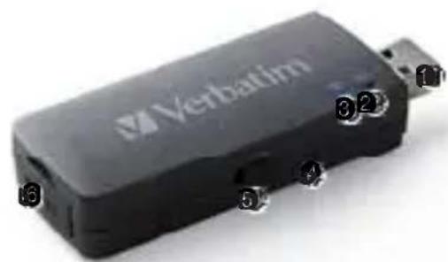 VERBATIM MediaShare Mini - ③ LED de Wi-Fi - 1