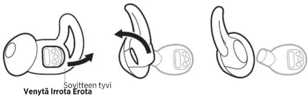 BOSE Noisemasking Sleepbuds - SOVITTEIDEN VAIHTAMINEN - 1