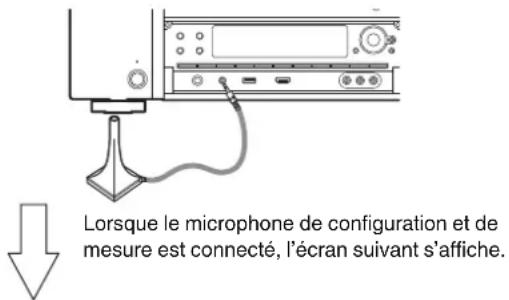 MARANTZ SR7013 - Connectez le microphone de mesures et de configuration sur la prise SETUP MIC de cet appareil. - 1