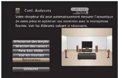 MARANTZ SR7013 - Retour aux réglages "Conf. Audyssey®" - 1