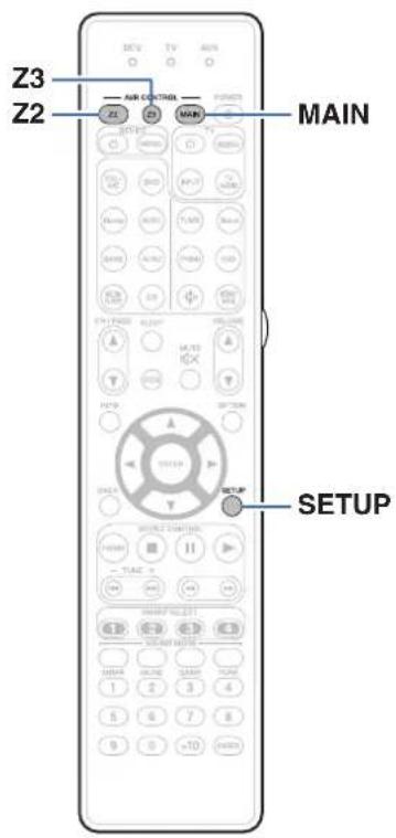 MARANTZ SR7013 - Spécification de la zone utilisée avec la télécommande - 1