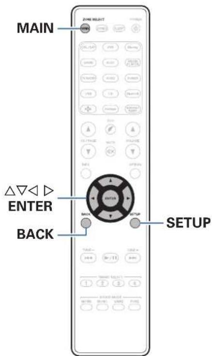 MARANTZ SR6013 - Plan du menu de l'interface graphique - 1