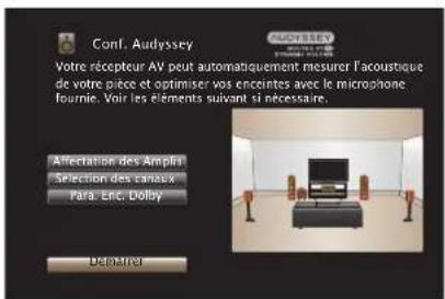 MARANTZ SR6013 - Connectez le microphone de mesures et de configuration sur la prise SETUP MIC de cet apparéil. - 2