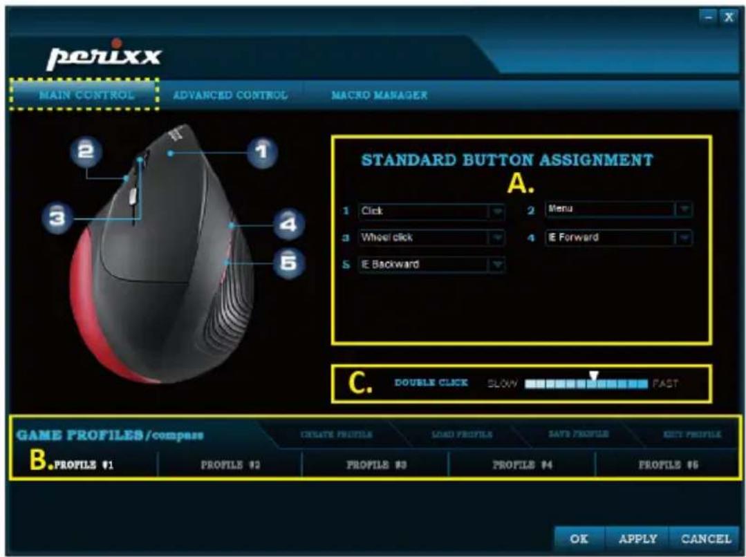 Perixx Perimice718 - Main Control - 1