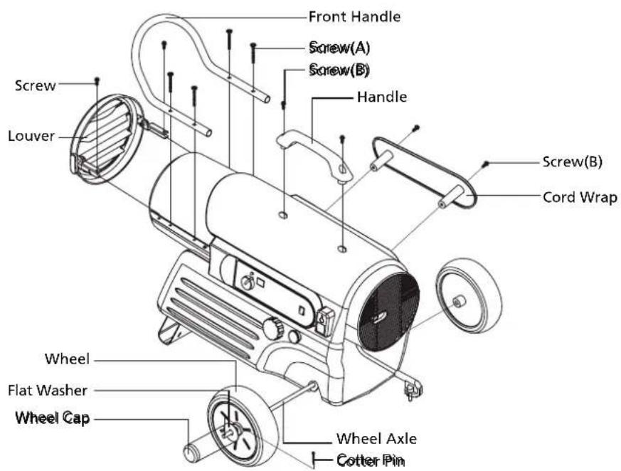 QLIMA DFA2900 Premium - ASSEMBLING THE HEATER - 6
