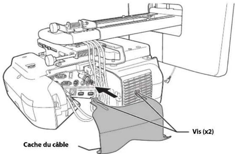 EPSON V12H777020 - Fixez le cache du cable au projecteur - 1
