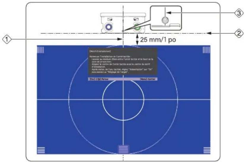 EPSON V12H777020 - Déterminez la position d'installation de l'unité tactile - 1