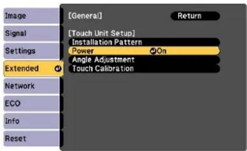 EPSON V12H777020 - Select Power and set to On. - 1