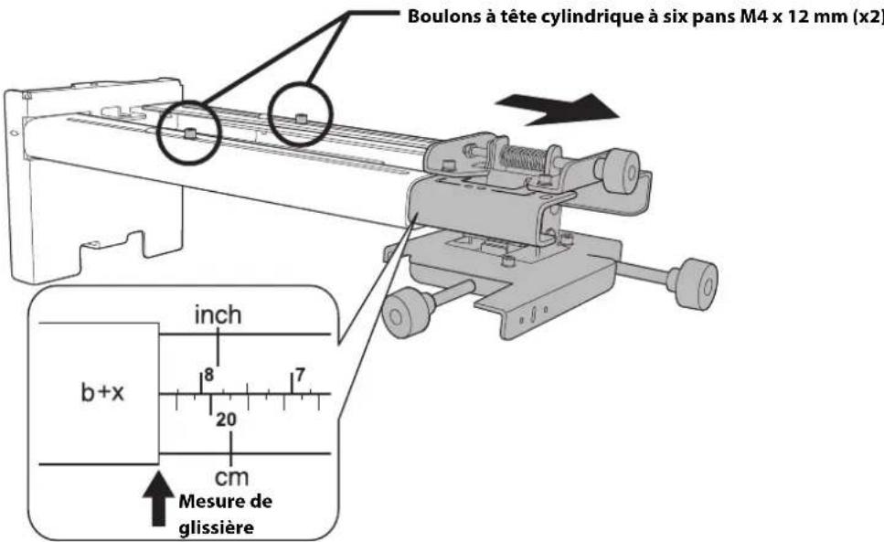 EPSON V12H777020 - Déterminez la distance de projection et retirez la glissière - 1