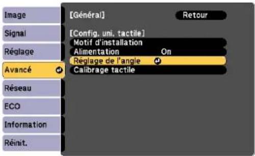 EPSON V12H777020 - Sélectionnez Réglage de l'angle. - 1