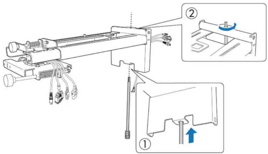 EPSON V12H777020 - Attach the mount arm to the wall plate - 1