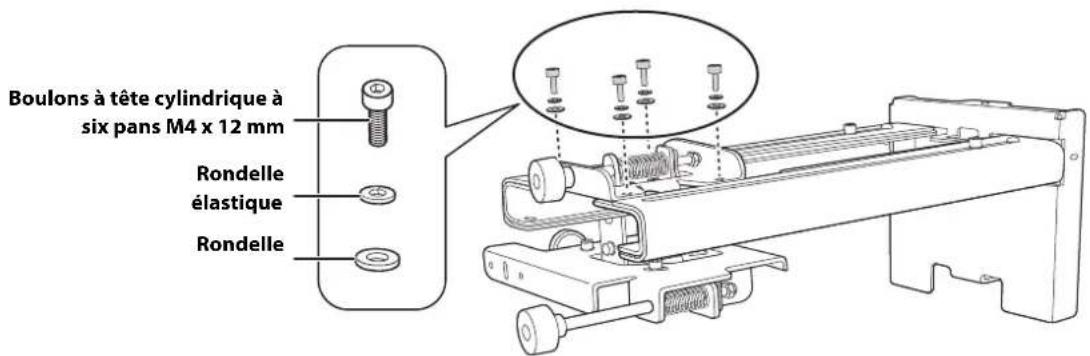 EPSON V12H777020 - Fixez le dispositif de réglage à 3 axes au support de montage. - 3