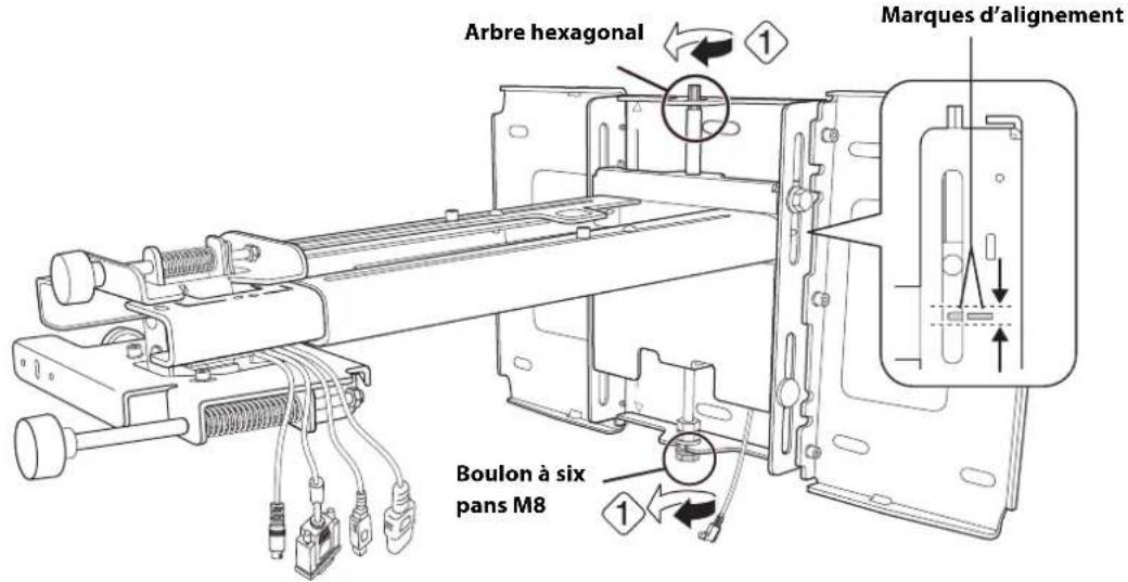 EPSON V12H777020 - Réglez la position du couilissement vertical du bras - 1