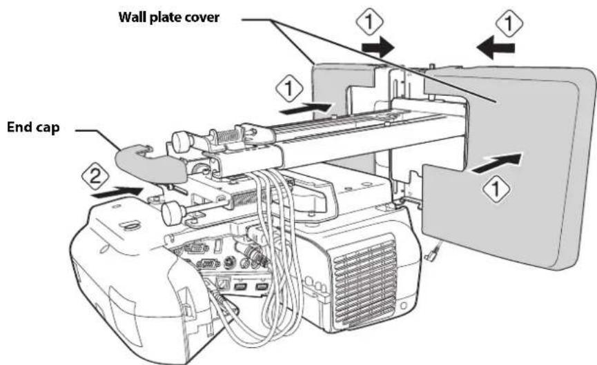EPSON V12H777020 - Attach the wall plate cover and end cap - 3