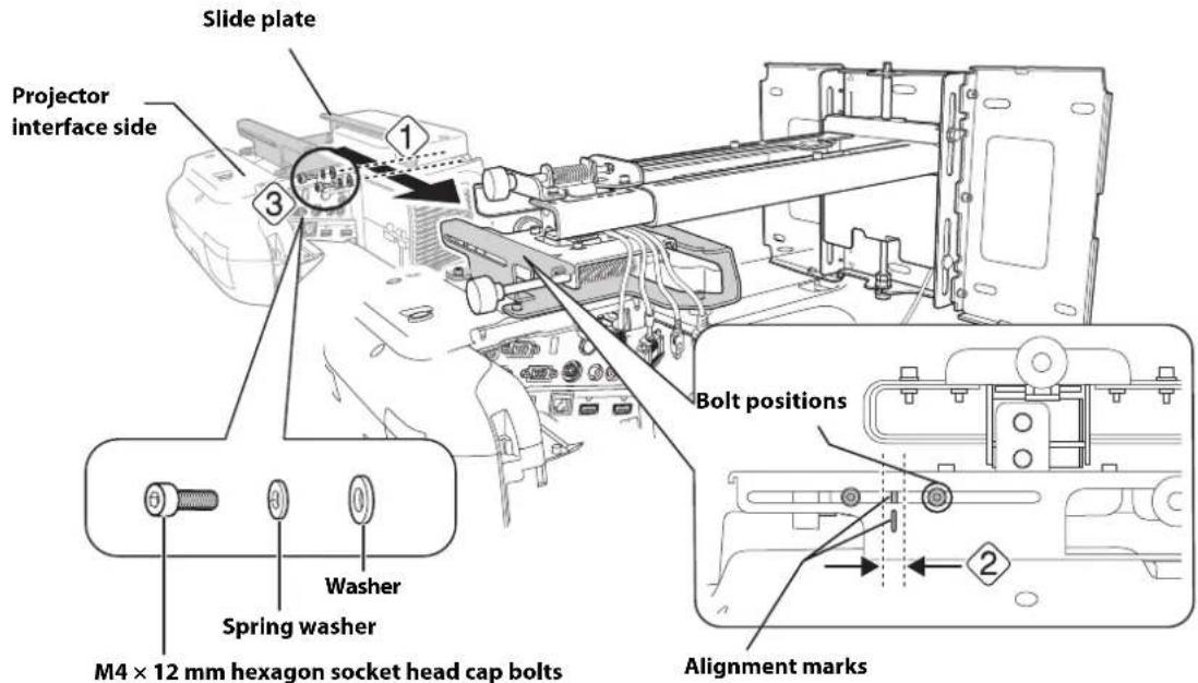EPSON V12H777020 - Attach the projector to the wall mount - 2