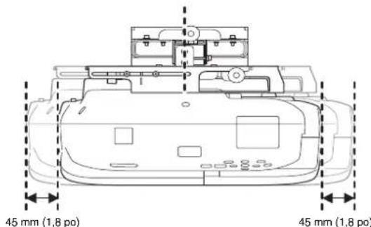 EPSON V12H777020 - Plage de réglage du coulissement horizontal - 1