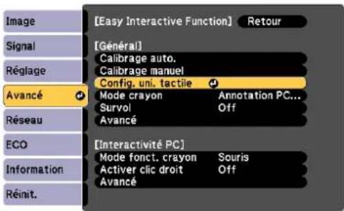 EPSON V12H777020 - Sélectionnéz Config. uni. tactile. - 1