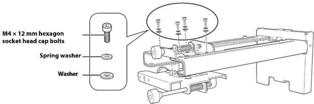 EPSON V12H777020 - Attach the slide plate to the projector. - 4