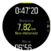 SUUNTO 3 Fitness - Étalandage de la vitesse et de la distance - 1