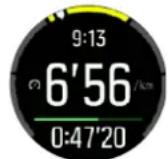 SUUNTO 3 Fitness - Utilisation des objectifs pendant l'exercice - 2